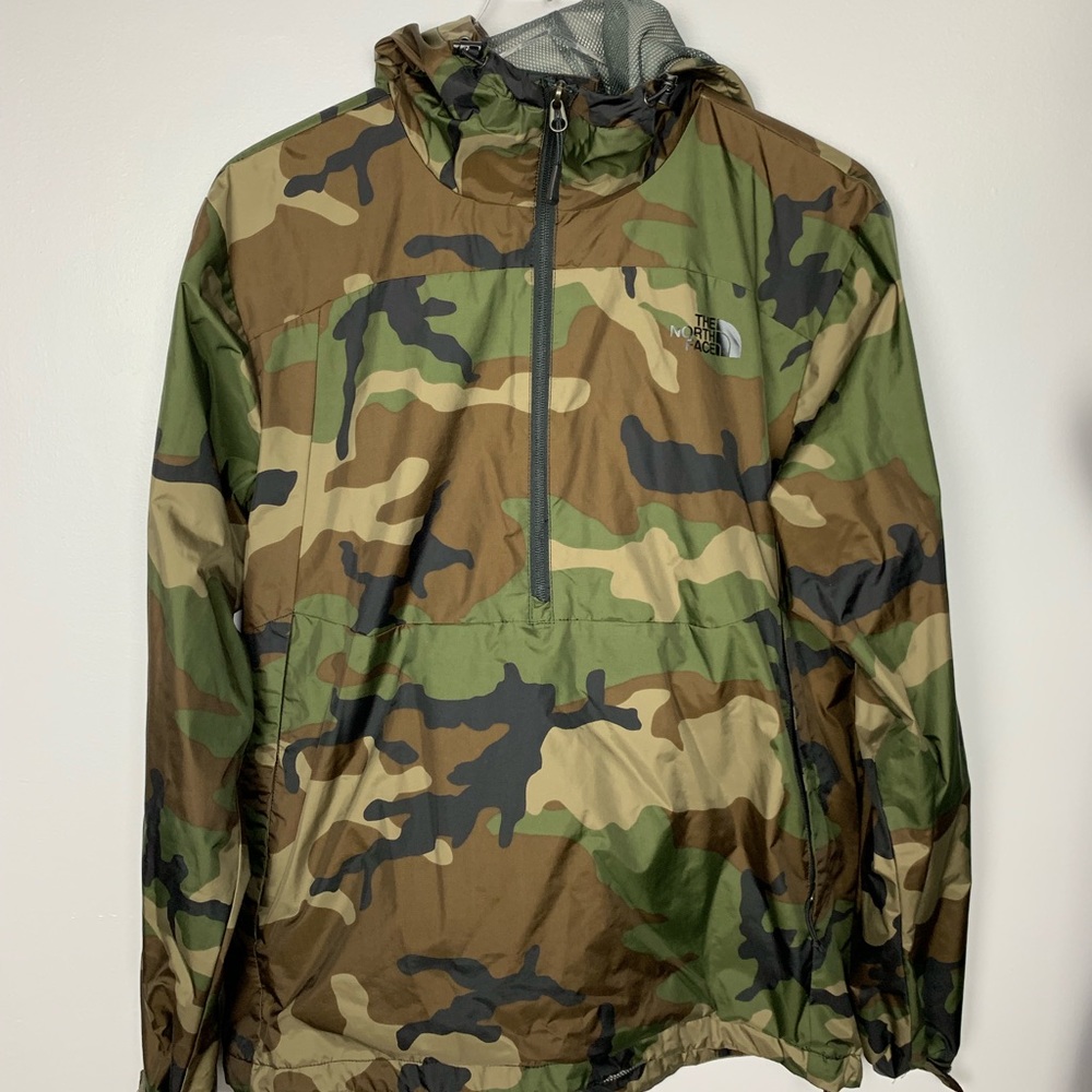 Camo North Face Windbreaker